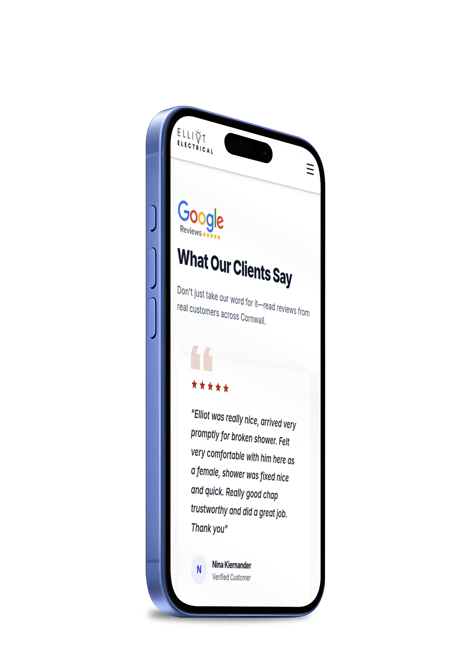 Elliot Electrical customer reviews